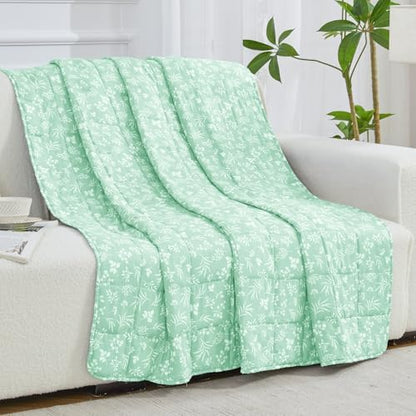 yescool King Size Weighted Blanket for Adults 20lbs, 80” x 87”, Cyan