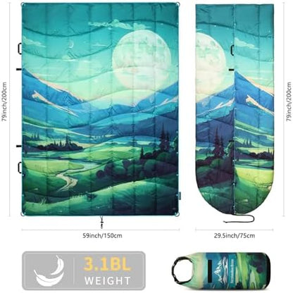 Camping Blanket Puffy Camp Blanket Large Outdoor Blanket