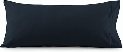 Elegant Comfort Luxury Ultra-Soft 1-Piece Body Pillowcase - 1500 Premium Hotel Quality Microfiber Double Brushed - Wrinkle Resistant, Body Pillowcase Size, Black