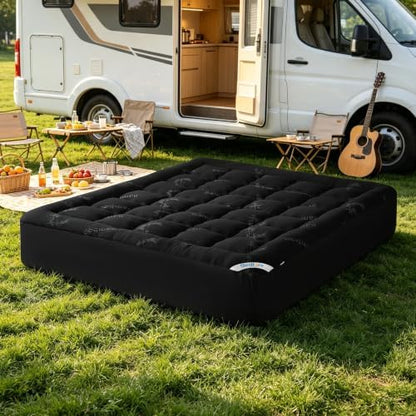 BEDLORE RV Queen Mattress Topper, Thick Soft Pillow Top Bed Topper