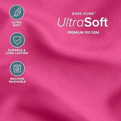 Bare Home Comforter Set - 1800 Ultra Soft (Twin/Twin XL, Pink)