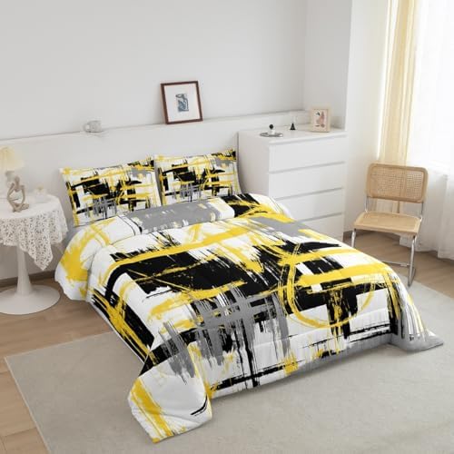 Feelyou Striped Comforter Set Twin Size Kids Boys Bedding