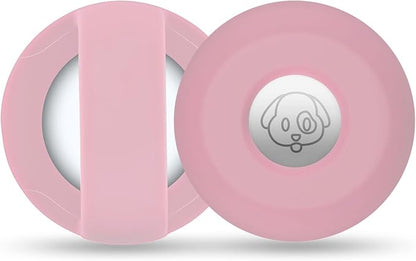 for Airtag Holder for Dog Collar, Cibaabo Silicone Air Tag Case Cover | for 0.8-1.2inch Pet Collar | doesn't dangle | Compact | Easy Installation | Compatible with Apple Airtags