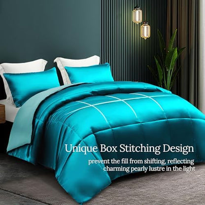Whale Flotilla 2-Piece Reversible Silky Soft Breathable Twin Comforter Set