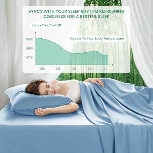 SONORO KATE 100% Viscose Derived from Bamboo_Sheets Full Size,4PC