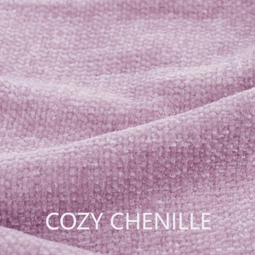 Chenille Throw Blanket for Couch 60" x 80", Lavender