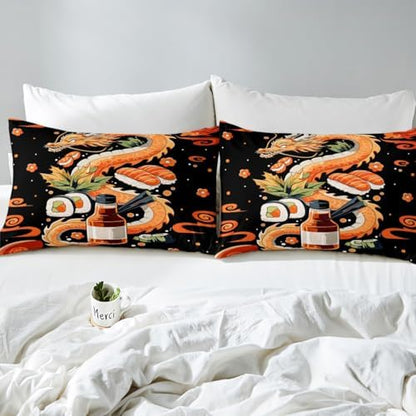 Feelyou Kids Dragon Duvet Cover Twin Size Boys Girls