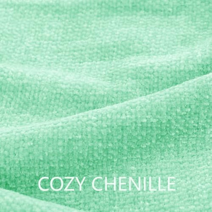Chenille Throw Blanket for Couch 50" x 60", Mint Green