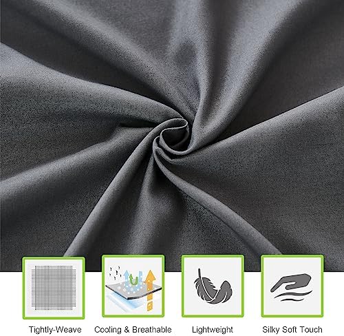 ILAVANDE Grey Queen Sheets Set 6 Piece,Hotel Luxury Super Soft 1800 Series Microfiber Queen Bed Sheets Set-Wrinkle Free & Breathable-14 Deep Pocket Sheets for Queen Size Bed(Queen,Grey)