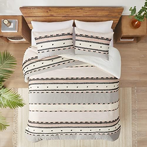 Hyde Lane Queen Comforter Set, Boho Tufted 3-Piece Bedding Sets, Desert