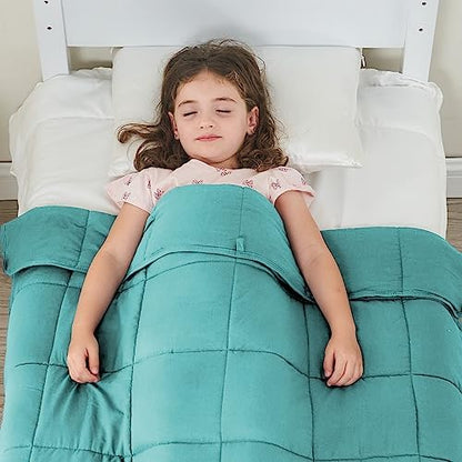 yescool Weighted Throw Blanket 3lbs, 36" x 48", Teal
