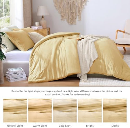 WRENSONGE Queen Comforter Set-3 Pieces Soft Comforters Queen Size Bedding