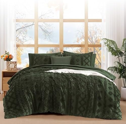 Full Size Comforter Set- 7 Pieces Tufted Bed in a Bag Full Bedding Sets
