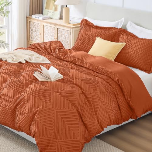 JOLLYVOGUE Twin/Twin XL Duvet Cover, 2-Piece, Soft Pre-Washed Microfiber