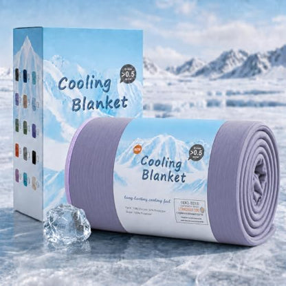 Topcee Cooling Blanket Queen Size 90"x90" for Hot Sleepers Summer Blanket