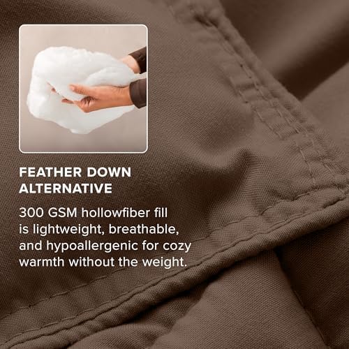 Bare Home Comforter Set - 1800 Ultra Soft (Oversized King, Cocoa)