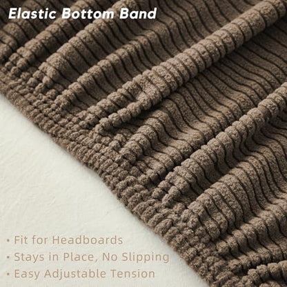 Bed Headboard Cover Full, Stretch Head Board Slipcover Washable