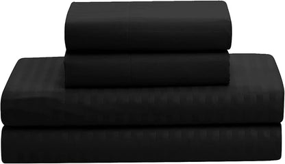 8 Piece Comforter Set Bag with Dobby Stripe Design, Case Pack (Pack of 3)