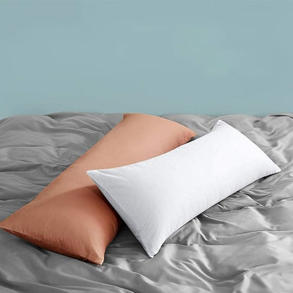 FLXXIE Body Pillow Cover - Super Soft Microfiber 20x54 Body Pillow Case - Envelope Closure, Wrinkle, Stain Resistant 20x54 Long Pillowcase, Tan