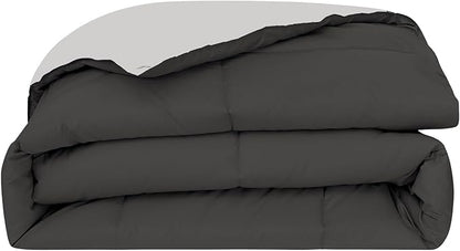 Modern Threads Down Alternative Reversible Comforter Dark Gray/Gray Queen