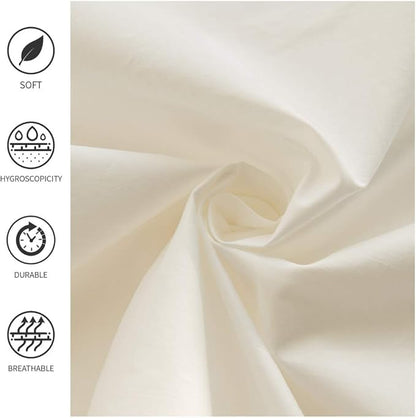 Simple&Opulence Belgian Linen Bed Skirt with Classic 16 inch Tailored Drop Dust Ruffle, Easy Fit Breathable Premium Natural Flax- Pleated White,King