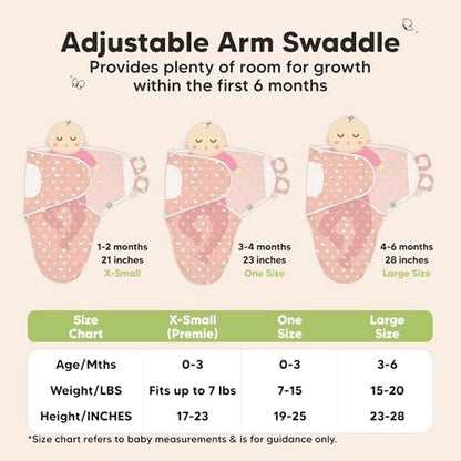 KeaBabies 3-Pack Organic Baby Swaddles for Newborns, Beach Day, 0-3M