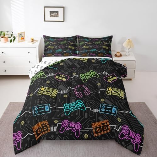 Feelyou Kids Gamer Bedding Set Twin Size for Boys Girls