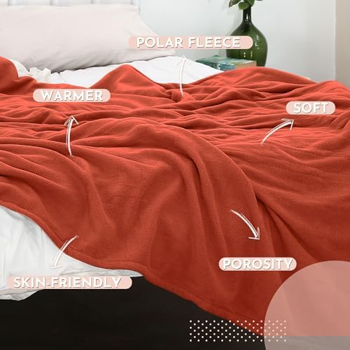Electric Heated Blanket Full Size 72x84, Orange