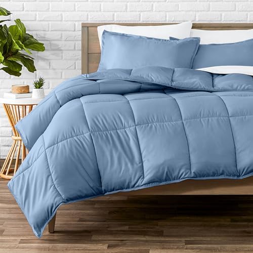 Bare Home Comforter Set - 1800 Ultra Soft (Oversized King, Coronet Blue)