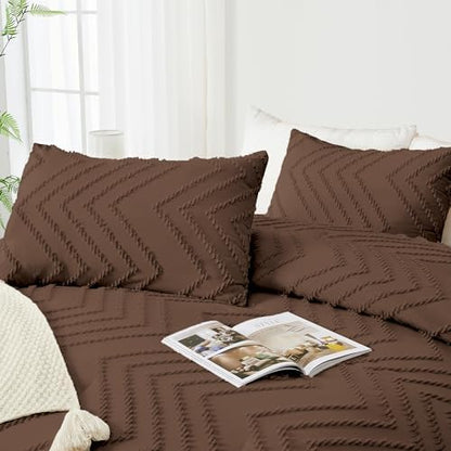Andency Brown Alaskan King Comforter Set 128x120 Extra Large