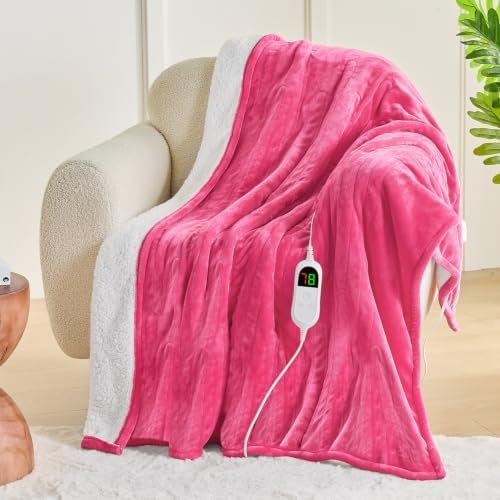 greenoak Heated Blanket Electric Twin Heating 62"X84",Gifts for Women
