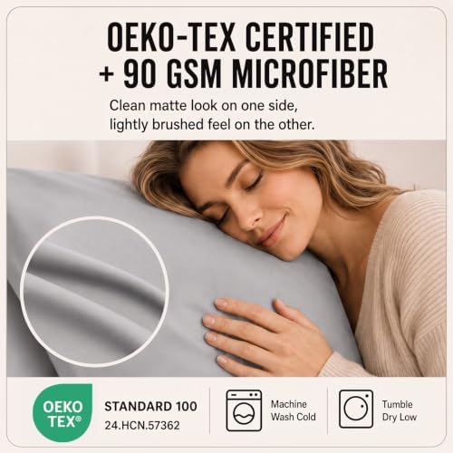 CozyLux King Size Sheets Set 6-Piece, 21-Inch Deep Pocket, Soft Feel