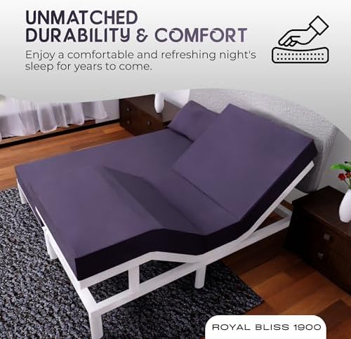 Split King Sheets Set with 2 Twin XL Fitted Sheet - 5 Piece Bedding - Wrinkle Free, Fade Resistant, Double Brushed Microfiber - Deep Pockets/Easy Fit (Plum)