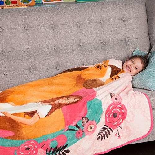 Franco Kids Bedding Super Soft Micro Raschel Throw, 46 in x 60 in, Spirit Riding Free
