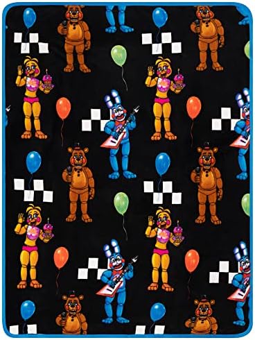 Franco Kids Bedding Super Soft Plush Throw Blanket, 46 in x 60 in, Five Nights At Freddy's