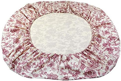 FADFAY Red Floral Bedding Elegant Bed Sheets Set Luxury Bedding Collections 800 Thread Count 100% Egyptian Cotton Deep Pocket Fitted Sheet,4 Piece-California King Size