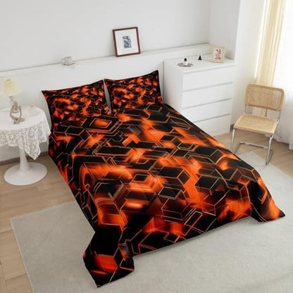 Feelyou Honeycomb Hexagonal Comforter Set Toddler Size Kids Boys Girls