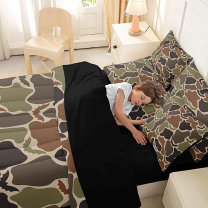 Erosebridal Bat Halloween Camo 7 Piece Bedding Set Full