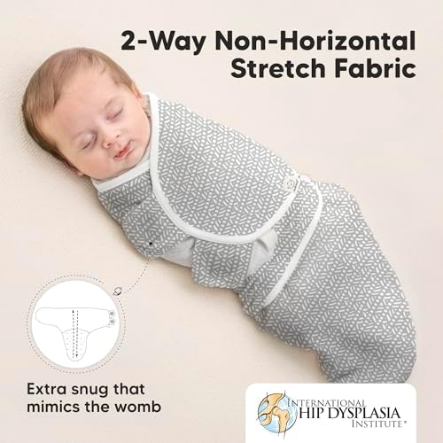 KeaBabies 3-Pack Organic Baby Swaddles for Newborns, Infant, Nordic, 3-6M