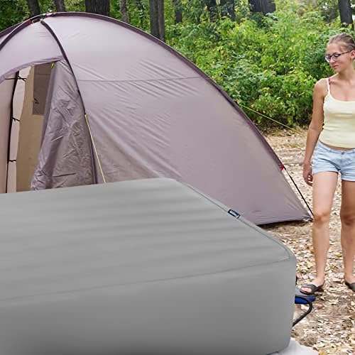 Queen Fitted Sheet Only, Extra Deep Pocket Fits Up to 24 Inch, Grey 2 Pack