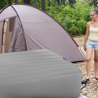 Queen Fitted Sheet Only, Extra Deep Pocket Fits Up to 24 Inch, Grey 2 Pack
