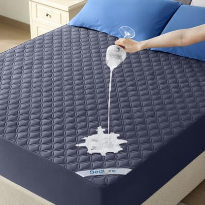 BEDLORE Waterproof California King Mattress Protector, Deep Pocket Fit