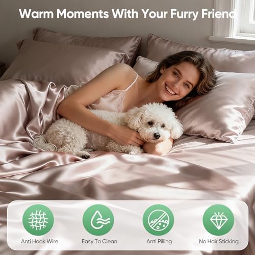 Luxury Organic Tencel & Viscose from Bamboo Cooling Sheet Set,Silky Soft Lyocell Sheets with Deep Pocket, Hypoallergenic & Breathable Bedding with Pillowcases (Sand, King)