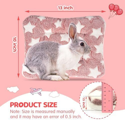2 Pack Bunny Rabbit Bed - 10 x 13 Inch Upgraded-Thickness Pee Pads Bedding