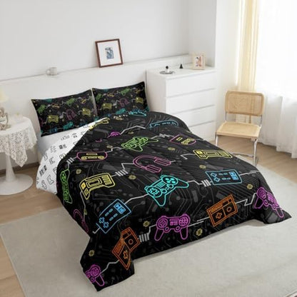 Feelyou Kids Gamer Bedding Set Twin Size for Boys Girls