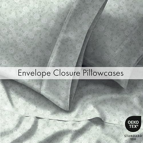 RUVANTI 100% Cotton Full Sheet Set, Crisp and Soft, Everbloom Studio