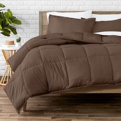 Bare Home Full Comforter Set - 1800 Ultra Soft (Full, Cocoa)