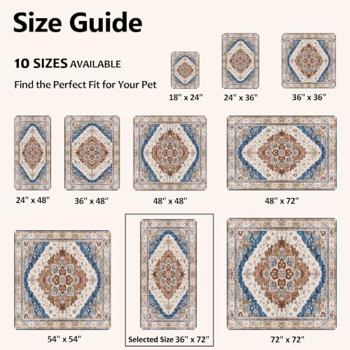 Washable Pee Pads for Dogs 36"x72" 2 Pack Reusable Puppy Potty Pad