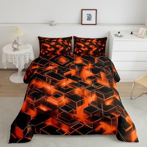 Feelyou Honeycomb Hexagonal Comforter Set Toddler Size Kids Boys Girls