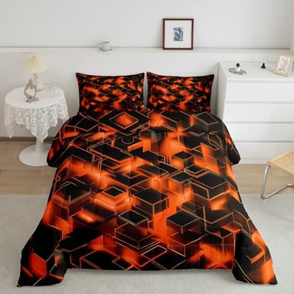 Feelyou Honeycomb Hexagonal Comforter Set Toddler Size Kids Boys Girls